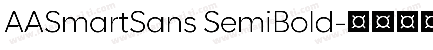 AASmartSans SemiBold字体转换